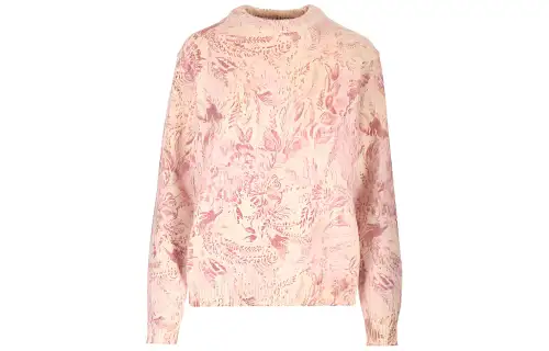 Golden Goose Floral Intarsia Knitted Jumper