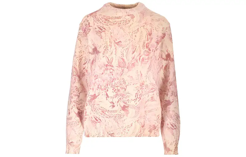Golden Goose Floral Intarsia Knitted Jumper