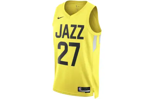 Nike Comfortable letters and numbers, basketball yellow vest, 2022, V-neckline