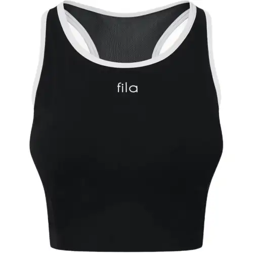 FILA Tank Tops Women's Black Crew Neck Racerback
