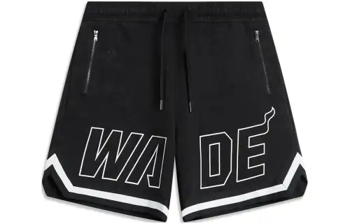 Li Ning Casual Shorts Men's Black Washed