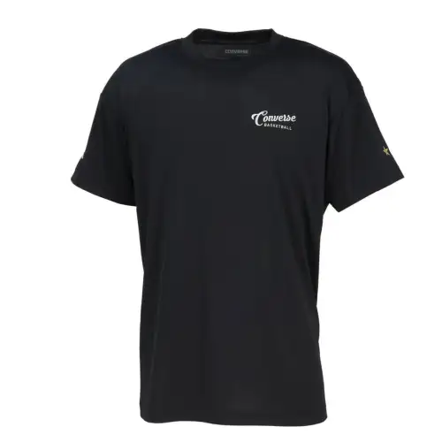 Converse T Shirts Unisex Black Crew Neck Moderate