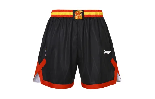 Li Ning CBA Collection Basketball Shorts Fan Edition 23 24 Shenzhen Team Men's Black