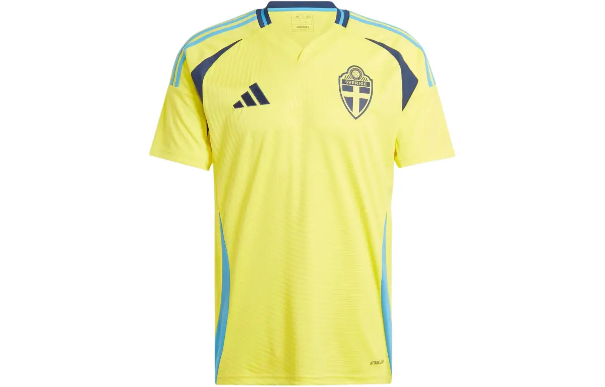 Adidas Sweden National Team Sweden 24 Home Jersey Soccer Jersey Men's Yellow