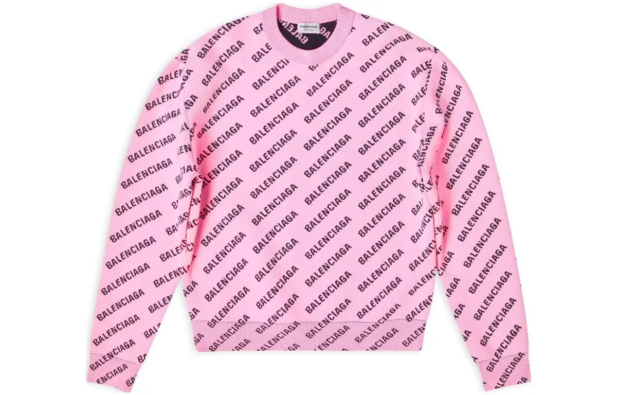 Balenciaga Logo intarsia Cardigan