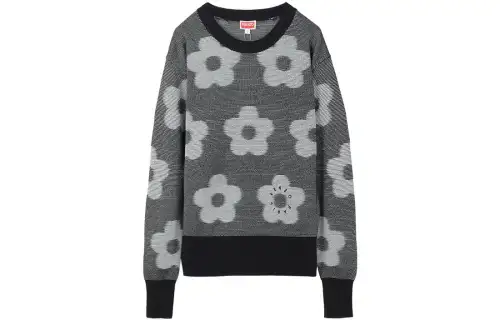 【Previous Season】Flower Spot-jacquard cotton jumper