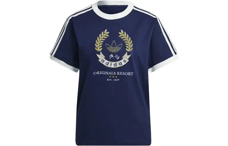 Adidas Originals Drop Shoulder Sleeve T Shirt Women's Blue