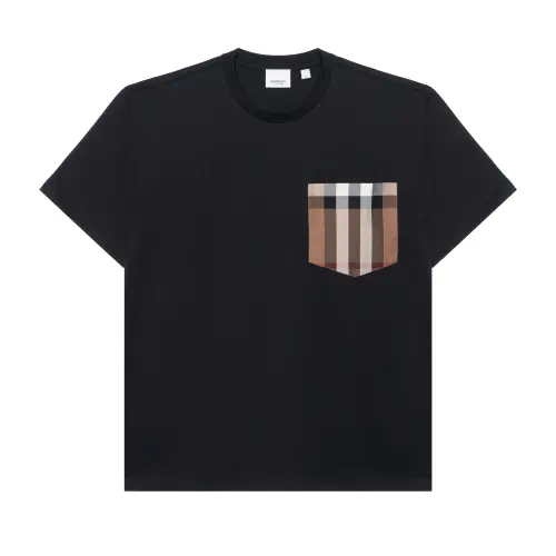 Burberry Black Check Pocket T-Shirt