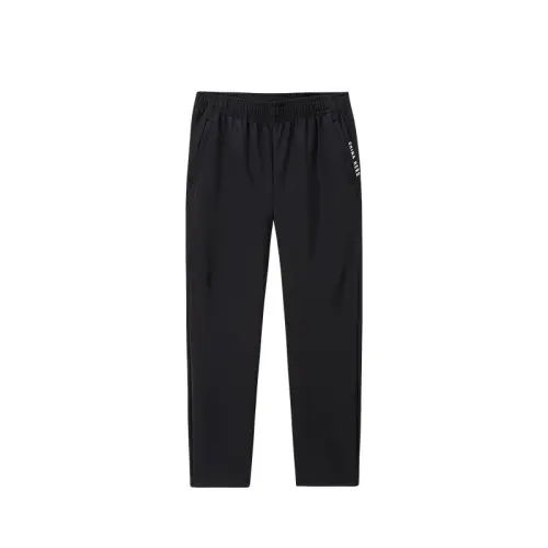 Anta Variety Training Collection Letter Mid Rise Comfortable And Breathable Versatile Fleece Lined Thermal Sports Pants