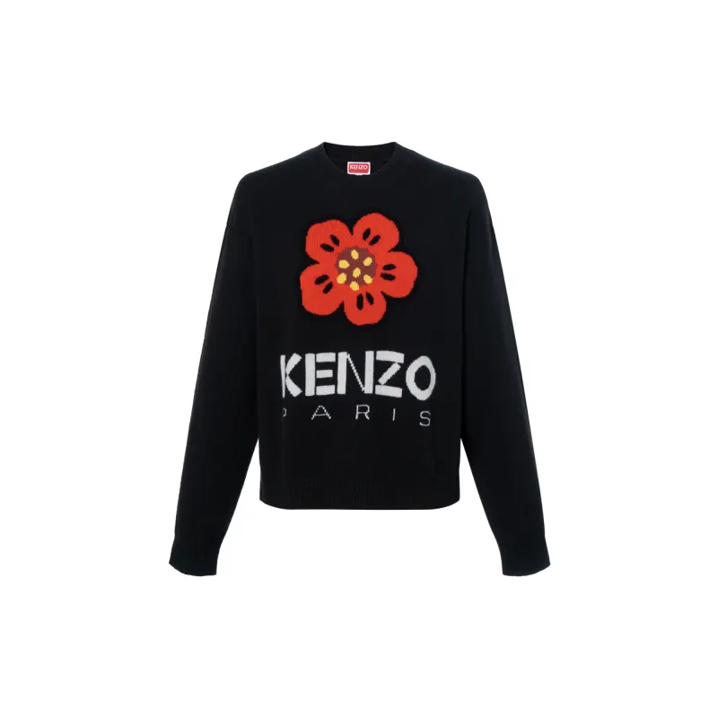 Kenzo Boke Flower-motif wool jumper