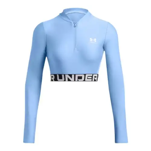 Under Armour HeatGear Crop Top Women's Light Blue