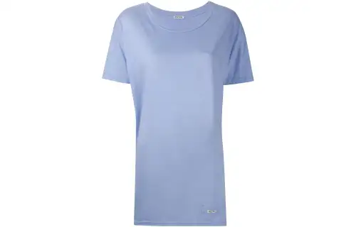 MIU MIU T Shirts Women's Blue Crew Neck Moderate Straight Fit