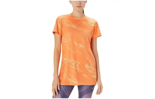 ASICS Graphic Dry T Shirt Women's Orange