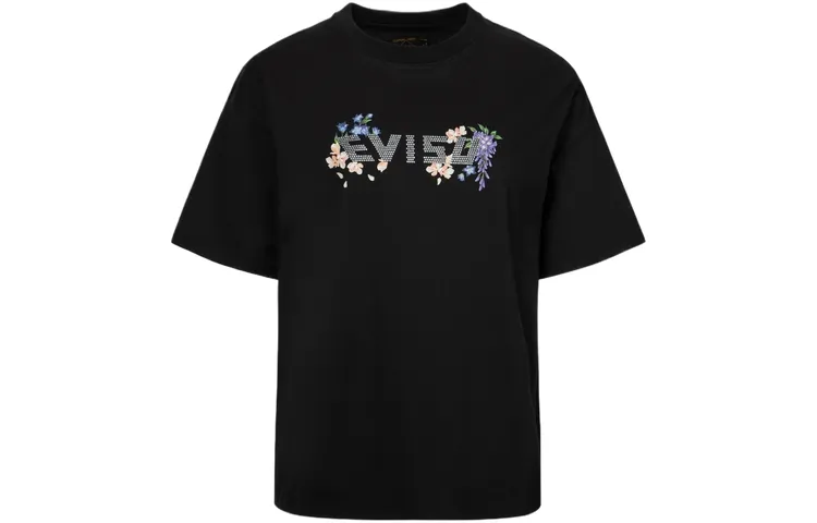 EVISU T Shirts Women's Crew Neck Moderate Straight Fit