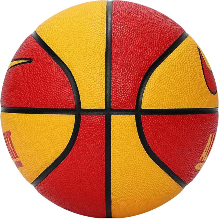 Nike Artificial Leather Basketball Red Yellow Size 7 Ball Training Unisex