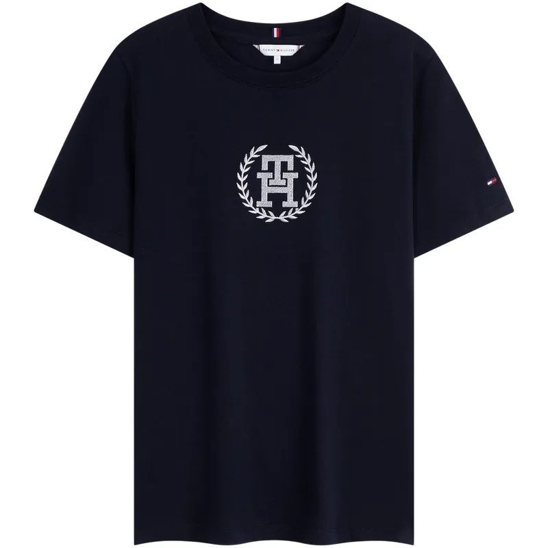 Tommy Hilfiger T-Shirts Women's Crew Neck Moderate Straight Fit