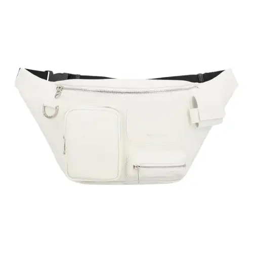 Balenciaga Superbusy Fine Grained Sheepskin Fanny Pack Men's White