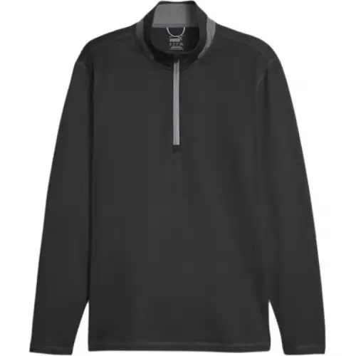 PUMA Lightweight Golf Pullover Golf Clothing Men's Black