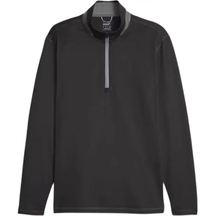 PUMA Lightweight Golf Pullover Golf Clothing Men's Black