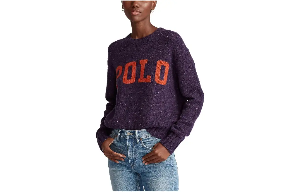Polo Ralph Lauren SS22 Sweater Loose Fit Women's Purple