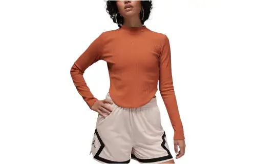 Jordan T Shirt Women's Gray Peach Red
