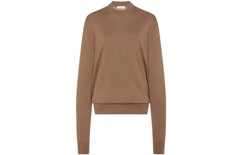 THE ROW Sweaters Women's Brown Crew Neck Moderate Other