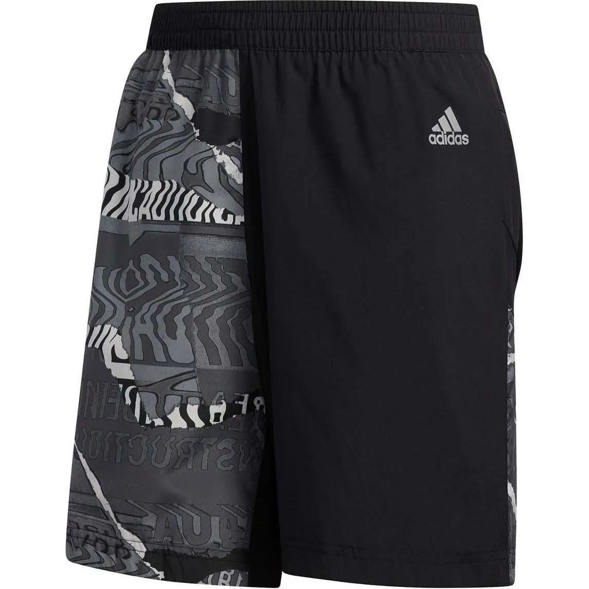 Adidas Sports Shorts Men's Black/Gray No. 1/Gray Size 6