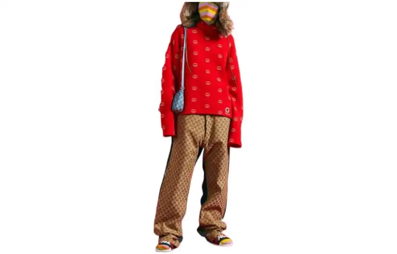 PALACE X GUCCI Wool Knit Strawberry With Studs And Crochet Detail Hoodie