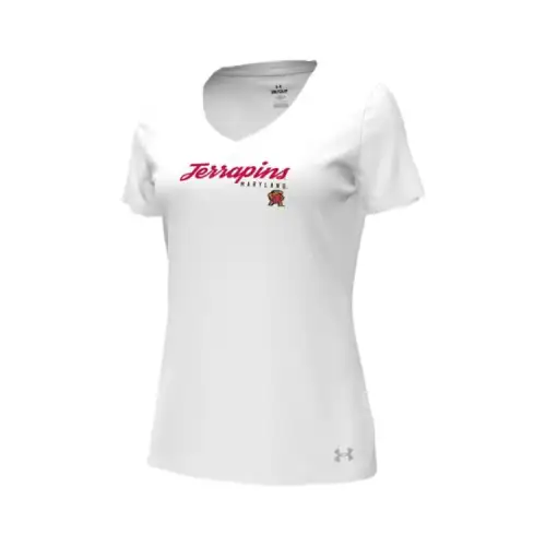 Under Armour Performance CottonCollegiate Regular T Shirt Women's White