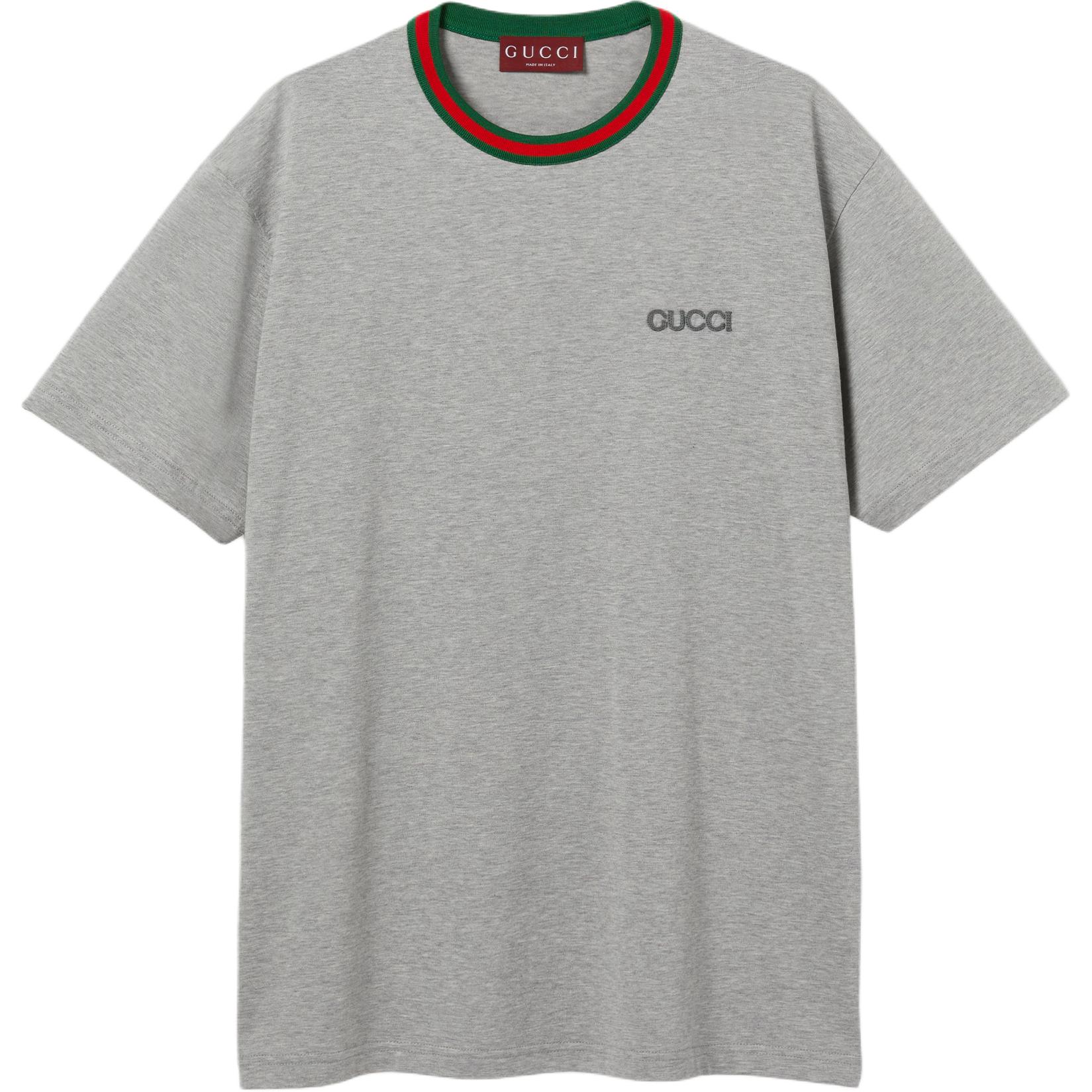 GUCCI Web Detailed Jersey T Shirt