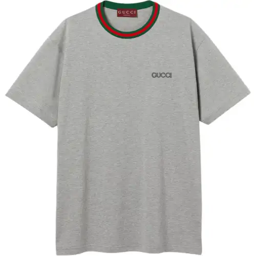 GUCCI Web Detailed Jersey T Shirt