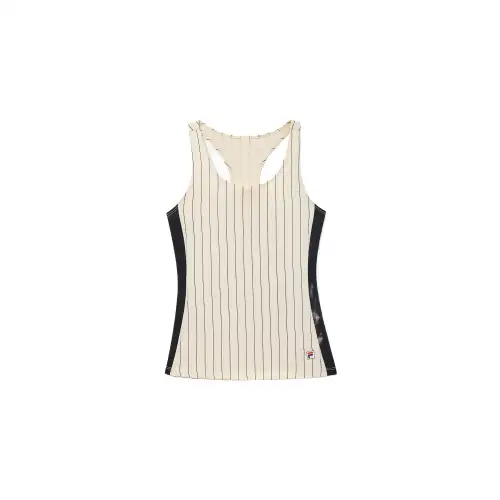 FILA Tank Top Women's Angora Black Pinstripe
