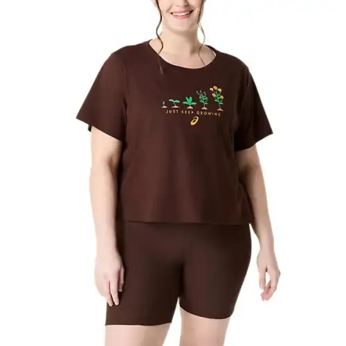 Asics Regular T Shirt Women's Coffee