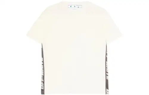 OFF WHITE SS22 T Shirts Women's White Crew Neck Moderate Straight Fit