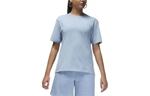 Jordan Drop Shoulder Sleeve T Shirt Women's Blue Gray