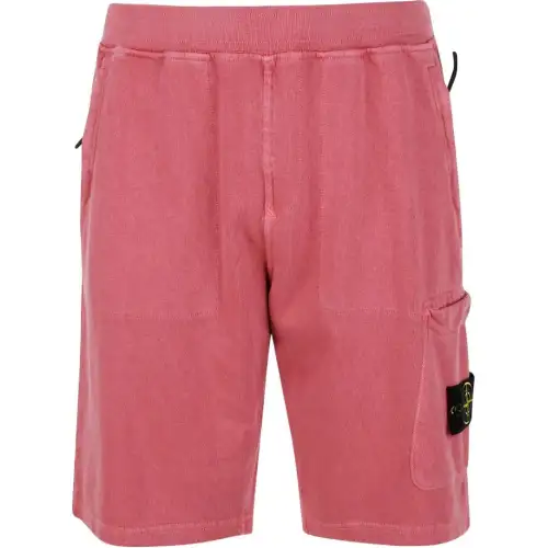 STONE ISLAND Casual Shorts Men's Pink