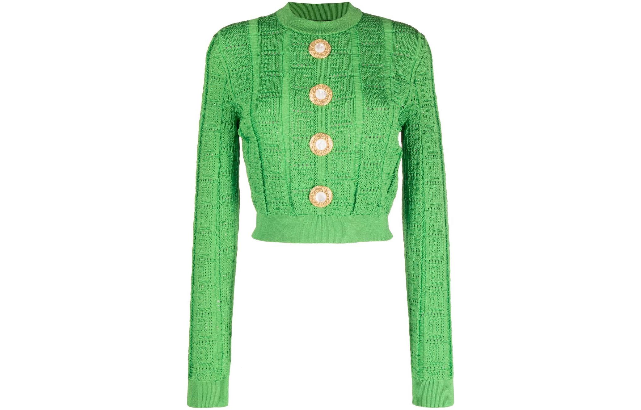 Женский свитер BALMAIN BALMAIN (зеленый)