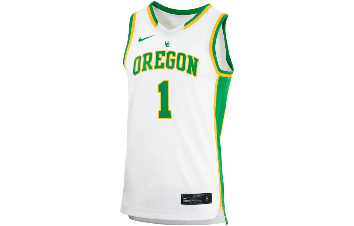Nike College Oregon Basketball Jersey Men's White