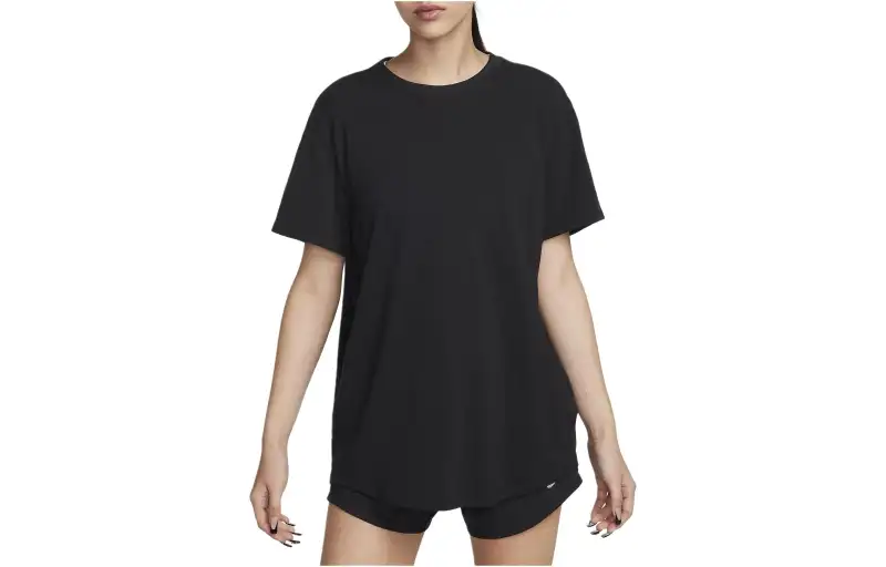 Nike Drop Shoulder Sleeve T Shirt Women's Black