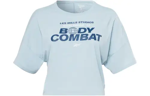 Reebok Drop Shoulder Sleeve T Shirt Women's Blue