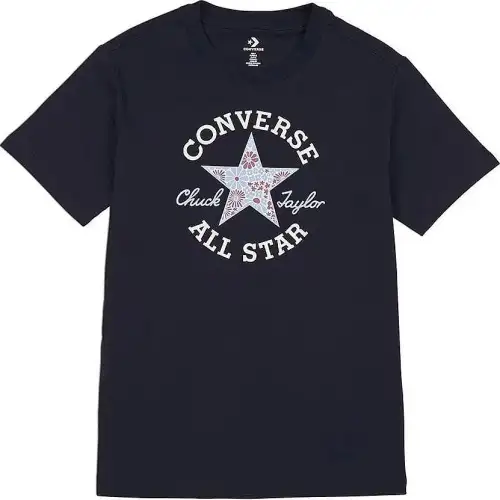 Converse T Shirts Women's Black Crew Neck