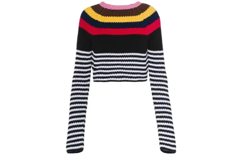 MIU MIU Sweaters Women's Black Crew Neck Moderate Base Layer