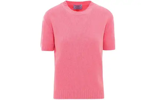 PRADA Sweaters Women's Pink Crew Neck Moderate Other