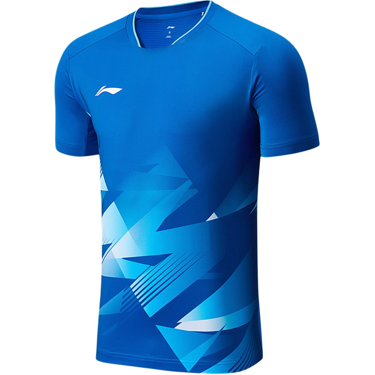 Li Ning Badminton Collection Badminton Jersey Unisex Mineral Blue