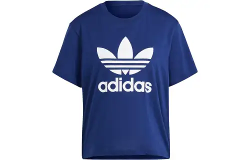 Adidas Originals Drop Shoulder Sleeve T Shirt Women's Dark Blue