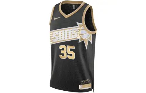 Nike Kevin Durant Phoenix Suns 2024 Letter Print Casual Breathable Sleeveless Basketball Vest Fan Version Phoenix Suns Kevin Durant Men and Women Black