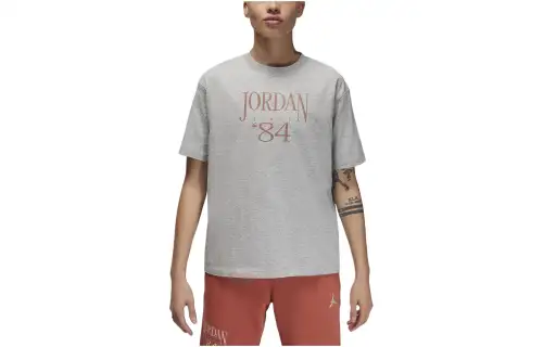 Jordan Drop Shoulder Sleeve T Shirt Women's Gray