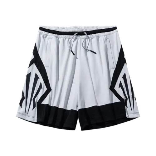 Anta Basketball Shorts Unisex Beige Pink Gray