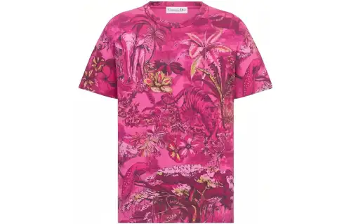 DIOR T Shirt Women's Pink Purple