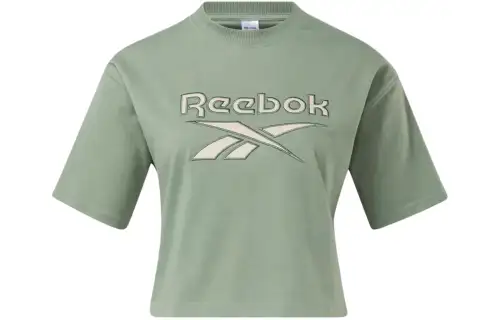 Reebok Drop Shoulder Sleeve T Shirt Women's Green
